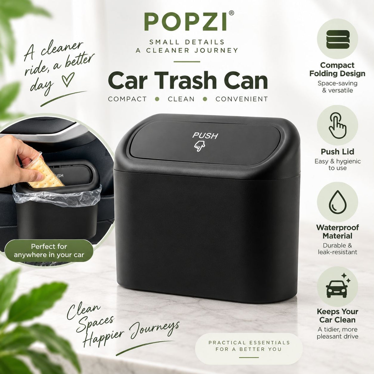 Folding Car Trash Can