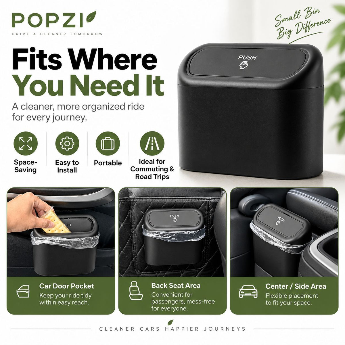 Folding Car Trash Can